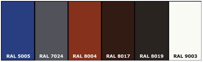 Basic colors in the RAL palette 2