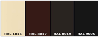 Basic colors in the RAL palette 3